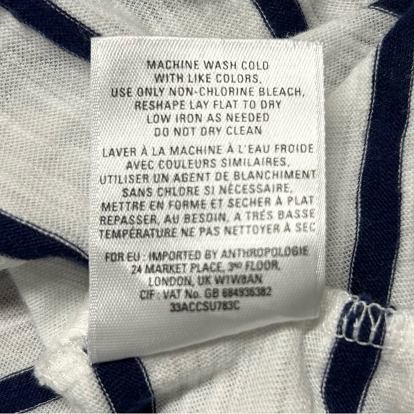 Anthropologie 9-HI5 STCL Mixed Print 3/4 Sleeve Scooped Neck Tee Shirt - XS - Picture 6 of 6